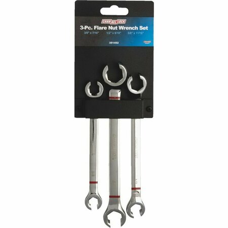 DANAHER TOOL GROUP 3-Piece Flare Nut Wrench Set 351452